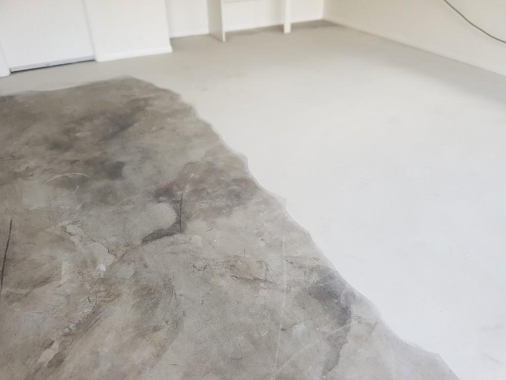 polished concrete garage