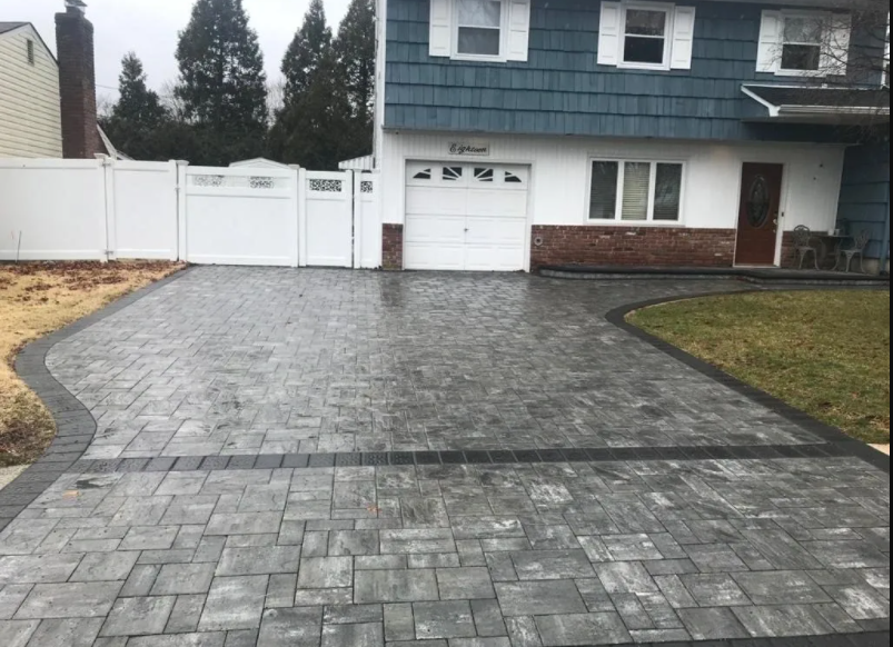 stone paved driveway